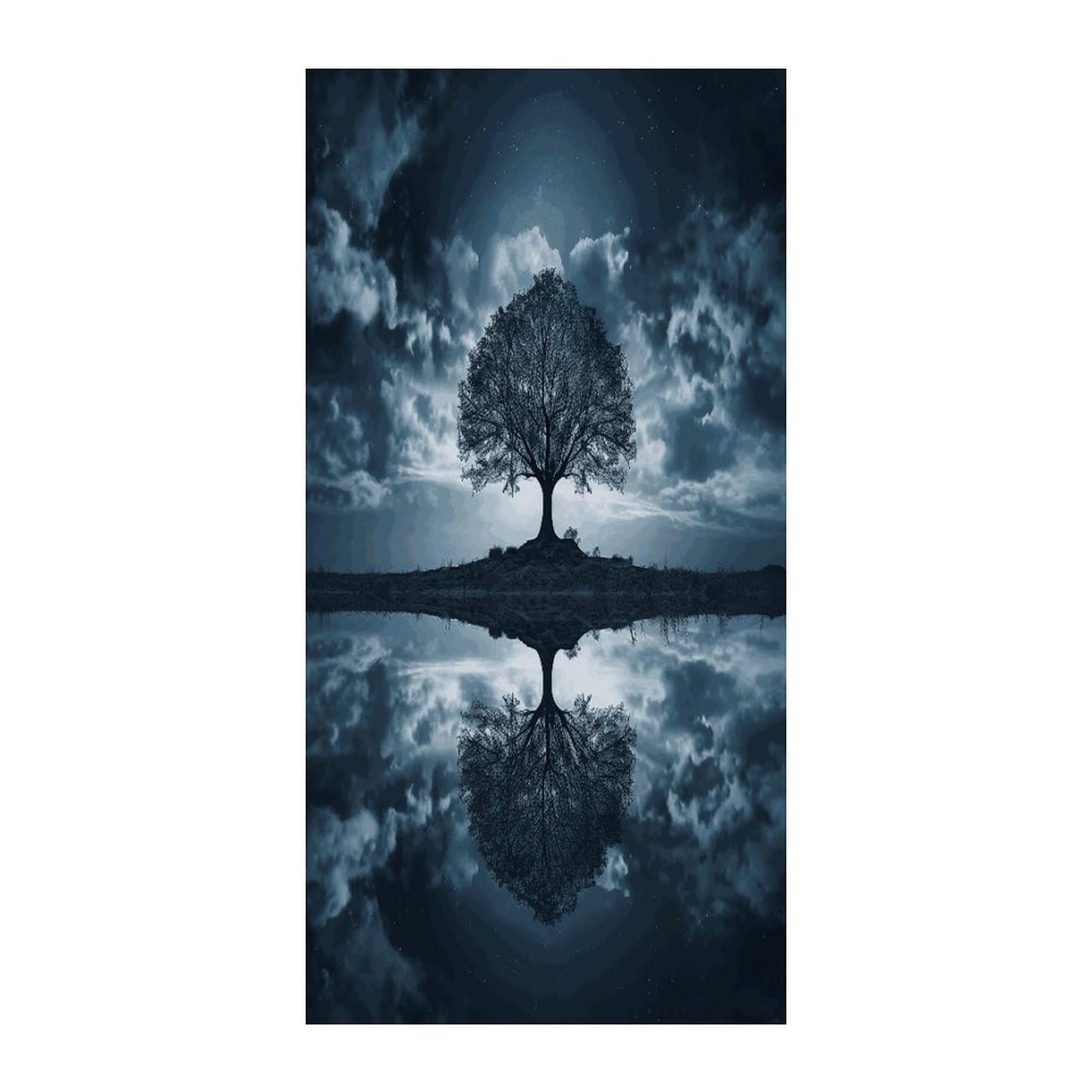 KHAUERBC Reflection Blackout Curtains for Light Filtering Doorway Curtains .Room Divider Curtain As Sliding Door/Closet/Patio。French Door Curtain 70 * 35.4 Inch for Home Decors.