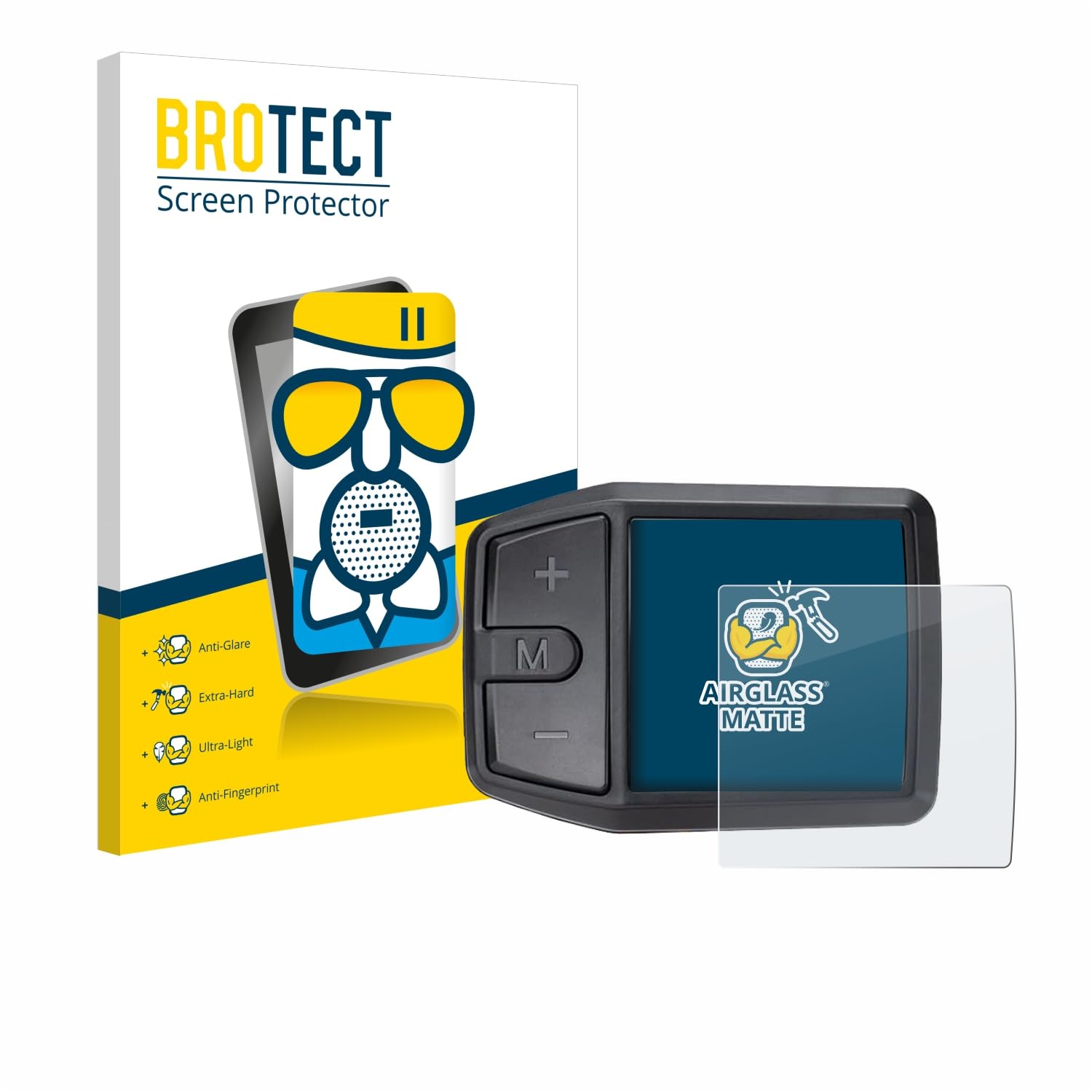 brotect Anti-Glare Glass Screen Protector Matte compatible with Bafang DZ41 - Anti-Scratch 9H Protection Film