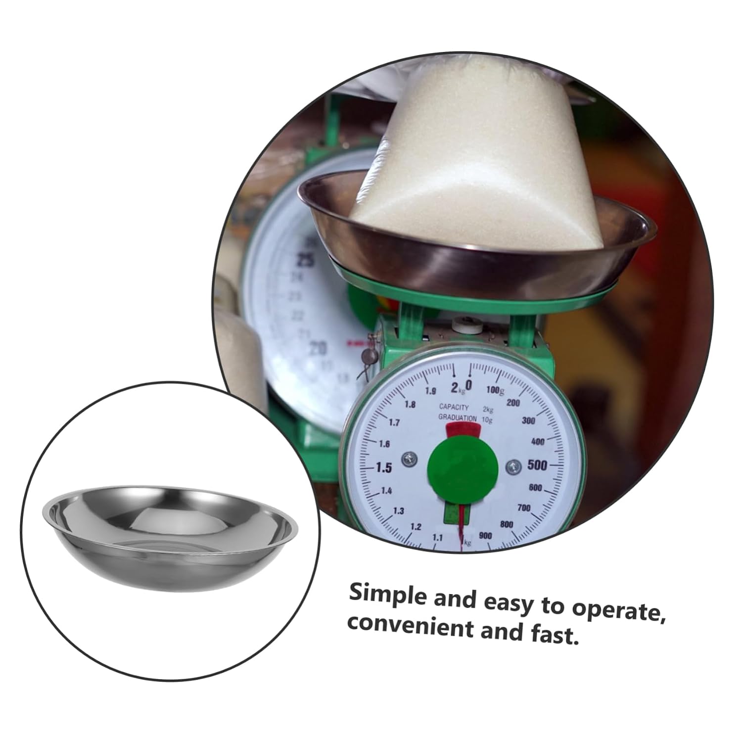 Stainless Steel Weighing Scale Tray 25cm Accurate Digital Scale Accessories for Food Weighing Lightweight and Reusable Pan for Cooking and Meal Prep