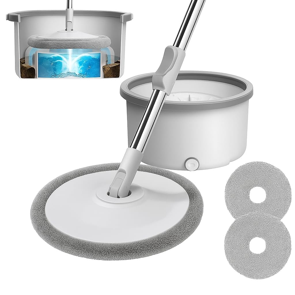 360° Spin Mop & Bucket - Hands-Free Floor Cleaning -1