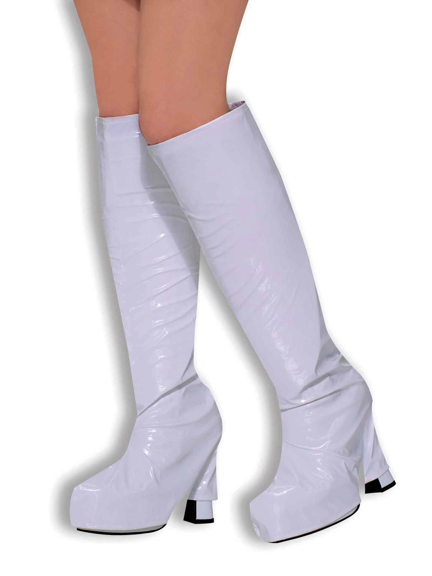 Bristol Novelty BA309 Go Boot Tops White, Womens, One Size Halloween Halloween