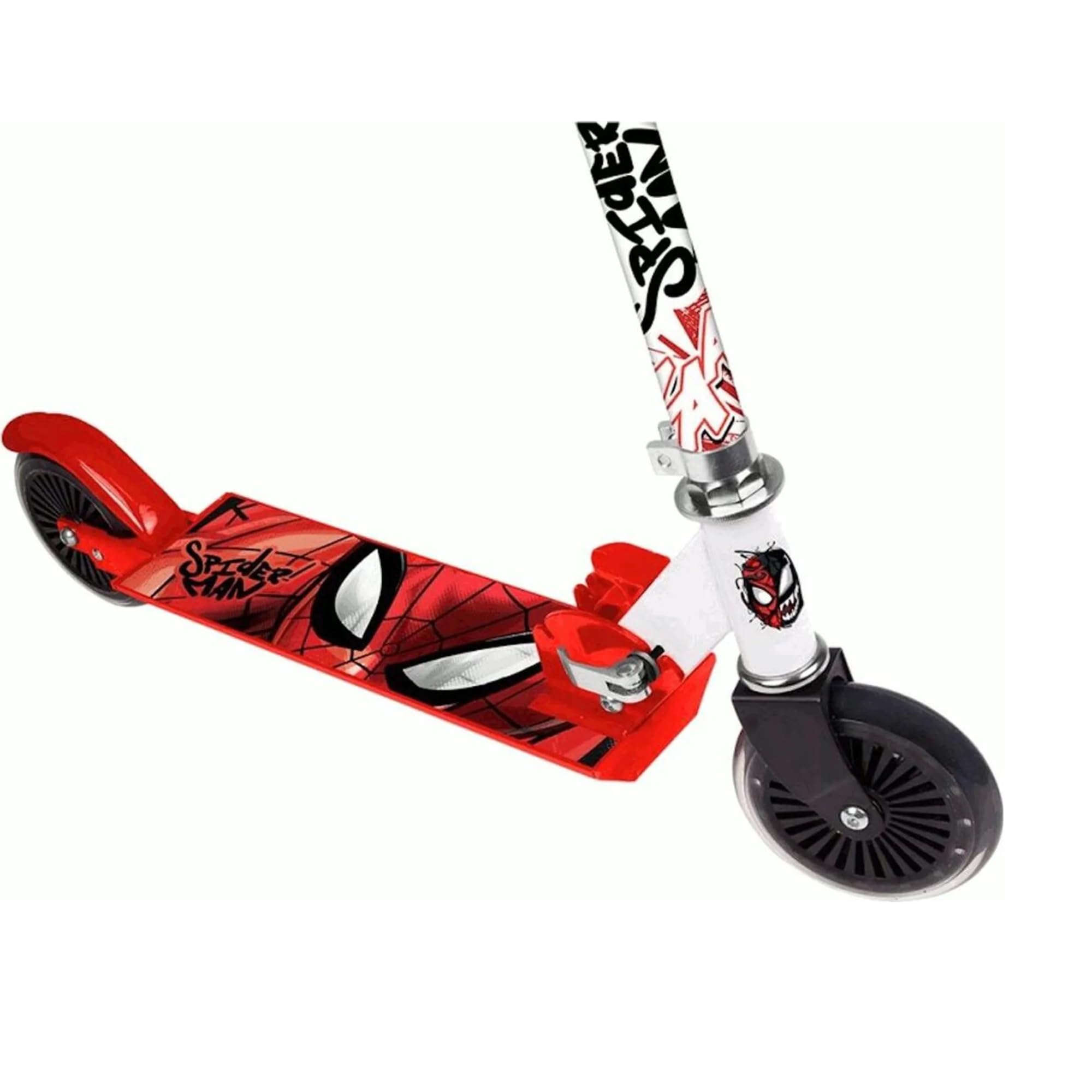 Paso - Patinete para niños a partir de 6 años - Patinete infantil - Patinete urbano para niñas y niños - Patinete infantil con diseño de Spiderman ABEC 7 - Ruedas de poliuretano - Altura ajustable