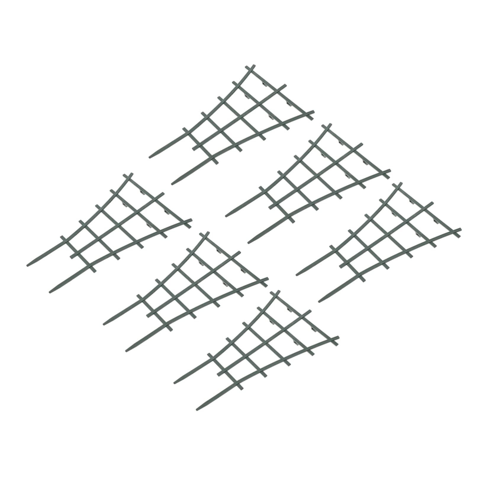 Supporto Favorisce Crescita Sana in Giardino e Nero 12 Pezzi in Pp per Piante Rampicanti Sostegno per Pomodori e Rose, Protegge dal Vento Forte