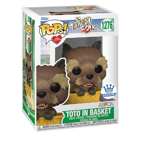 Funko The Wizard Of Oz Toto In Basket Exclusive Pop Vinyl Figure 1276, Multicolor