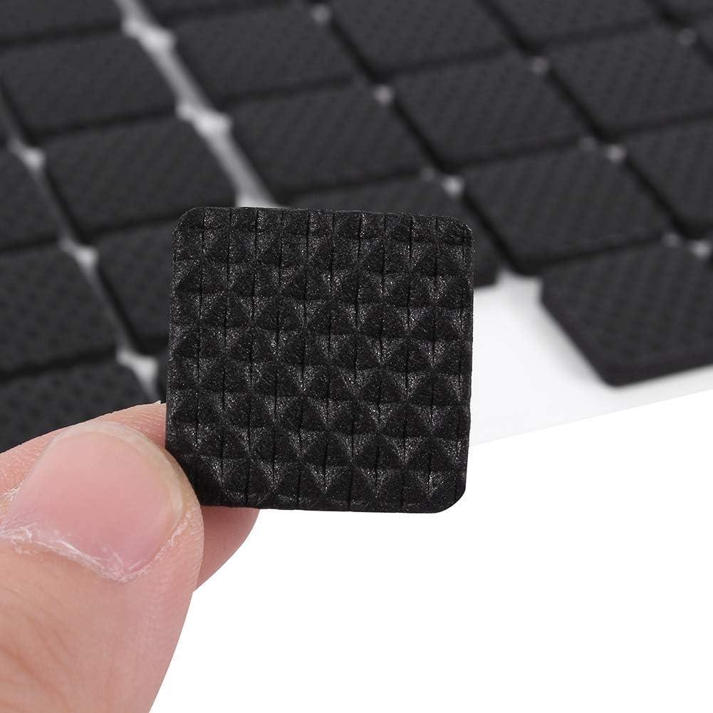 Prostuff. In 32 Pcs Square Self-Adhesive Furniture Pads for Sofa, Chair, Drawers Cupboards Noise Insulation for Floor Black Color