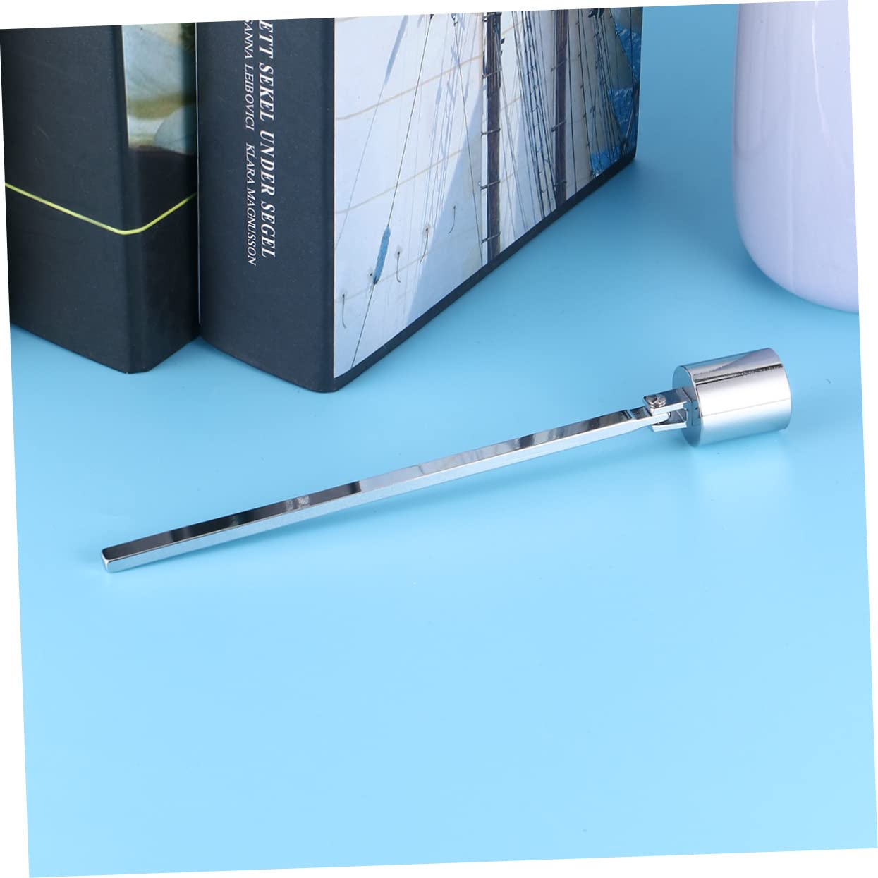 OUNONA Candle Snuffer Stainless Steel Wick Extinguisher Tool for Home Use Candle Accessory Present for Tea Light Prevents Wick Smoldering Silver