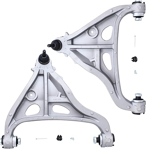 Miniatura 615 de Detroit Axle - Kit de brazos de control delanteros de 8 piezas para Dodge Ram 1500 2006-2008 5-Lug, 2 brazos de control superiores con rótulas, 4