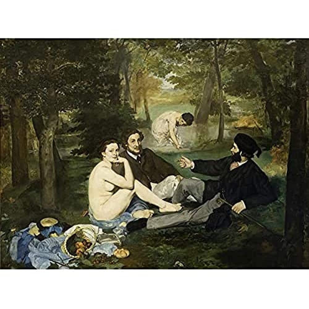 Edouard Manet Luncheon On The Grass Unframed Wall Art Print Poster Home Decor Premium