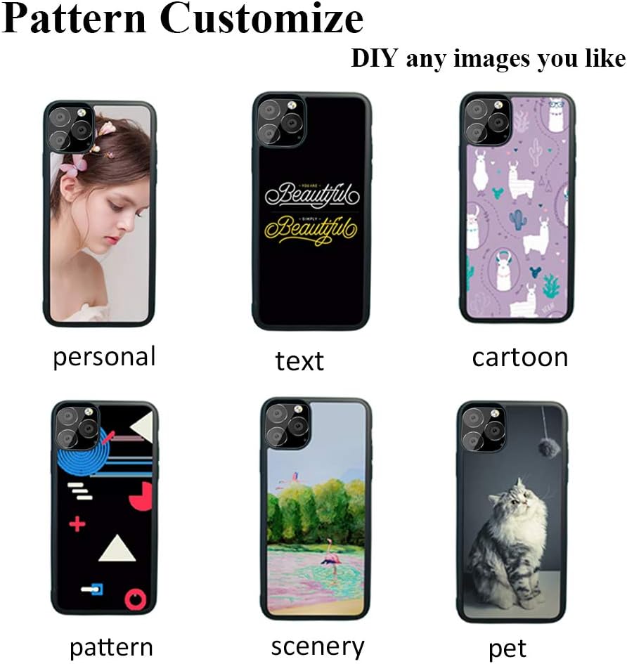 JUSTRY 10PCS Sublimation Blanks Phone Case Covers Compatible with Apple iPhone 12/12 Pro, 6.1-Inch (2020), Blank Printable Phone Case for DIY Customize Heat Press Soft Rubber Protective Slim Case