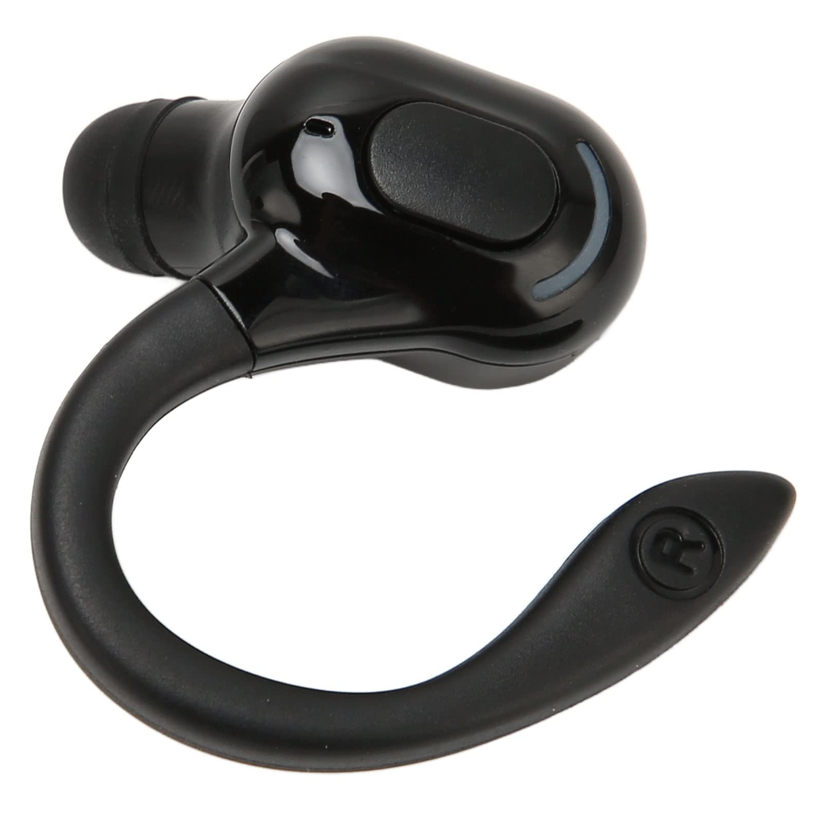 Akozon Auricolare Singolo Orecchio Wireless Nero, IPX4 Impermeabile, Suono Stereo HD, Ricarica USB, Forma Ergonomica, Design Professionale
