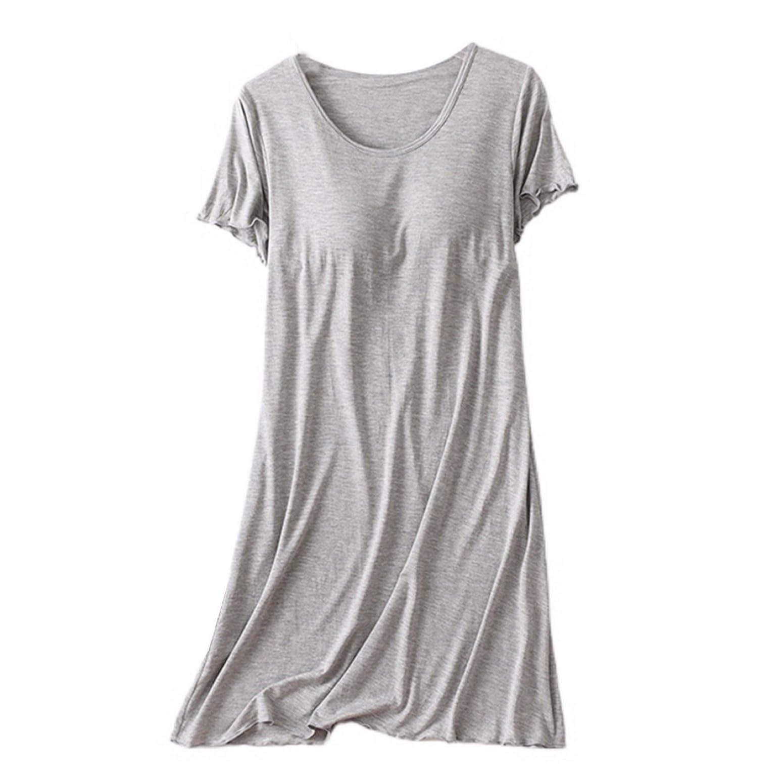 Homgro Women's Soft Nightgown Frilly Sleep Dress
