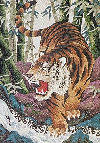 Shishu 239 Tiger Bamboo Japanese Punch Embroidery Kit
