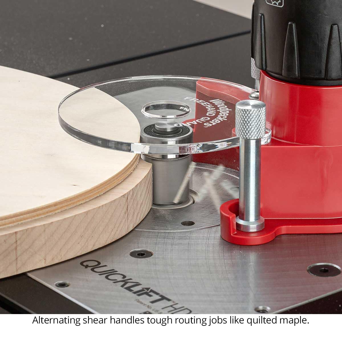 4-Flute Alternating Shear Pattern & Flush Trim Router Bit Set, 1-1/8" CD, 2" CL, Up/Down Shear Compression Geometry for Ultra-Smooth Cuts & Low Feed Resistance, Made in USA US541120AS