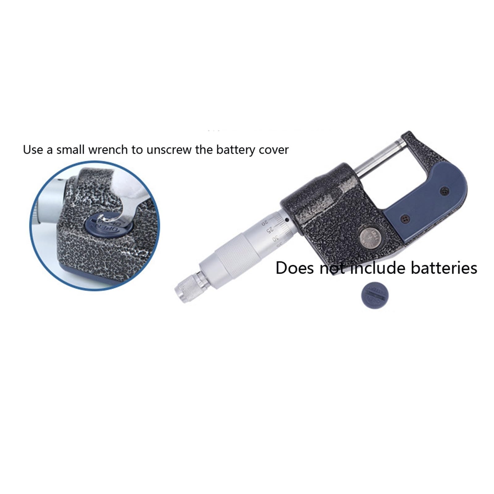 0-25-50-75-100mm Cyfrowy mikrometr 0,001mm Elektroniczny zewnętrzny mikrometr Wielofunkcyjny suwmiarka LCD Grubościomierz Narzędzie pomiarowe(0-25mm)