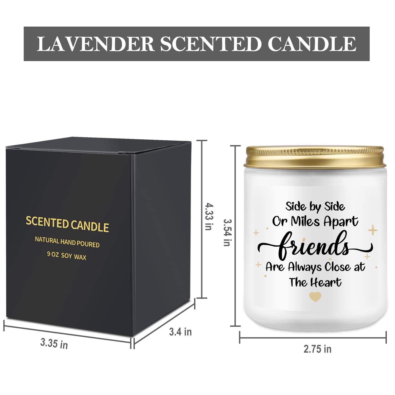 Candele profumate regali per le donne, candele divertenti per regali di compleanno per la migliore amica donna, regali di amicizia di Natale per i suoi amici, candele alla lavanda per la casa Candela