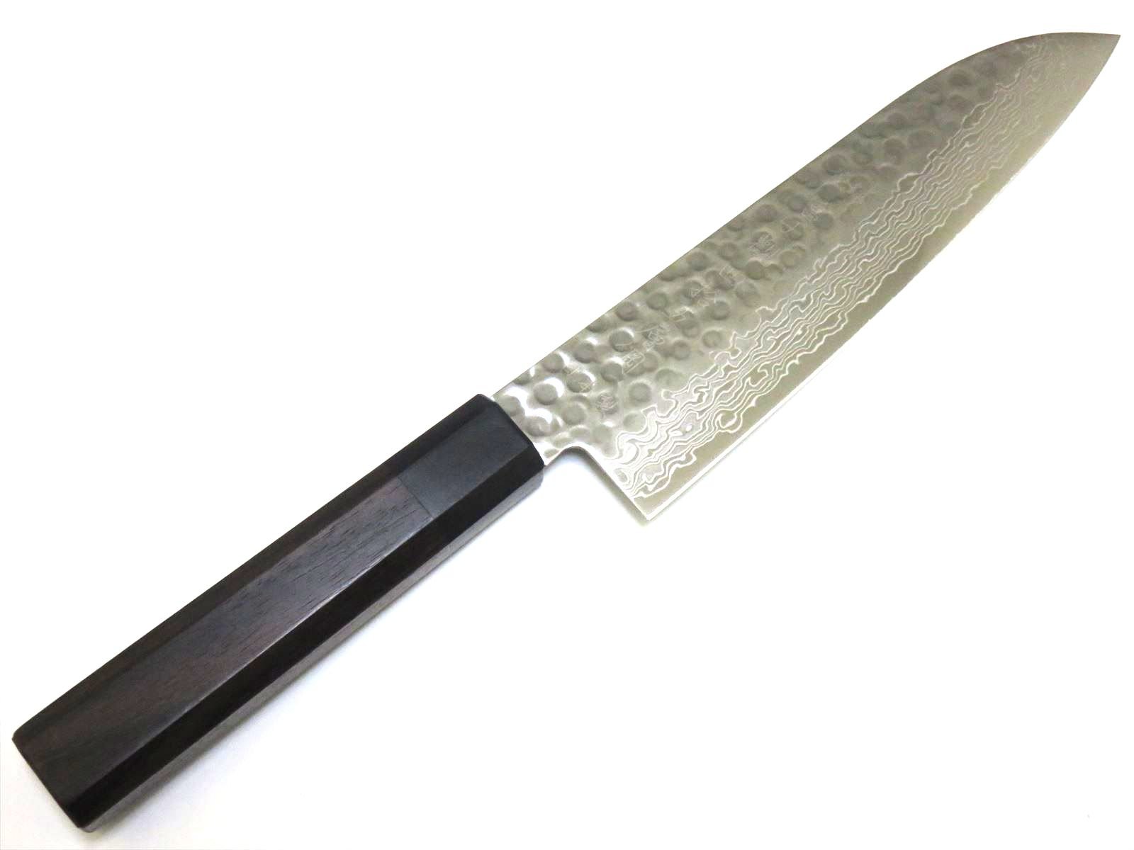 [ほぼ新品][値下げ交渉OK]牛刀 富士觀 槌目45層鋼 180 値下げしました】牛刀 富士觀 槌目45層鋼 180 - メルカリ