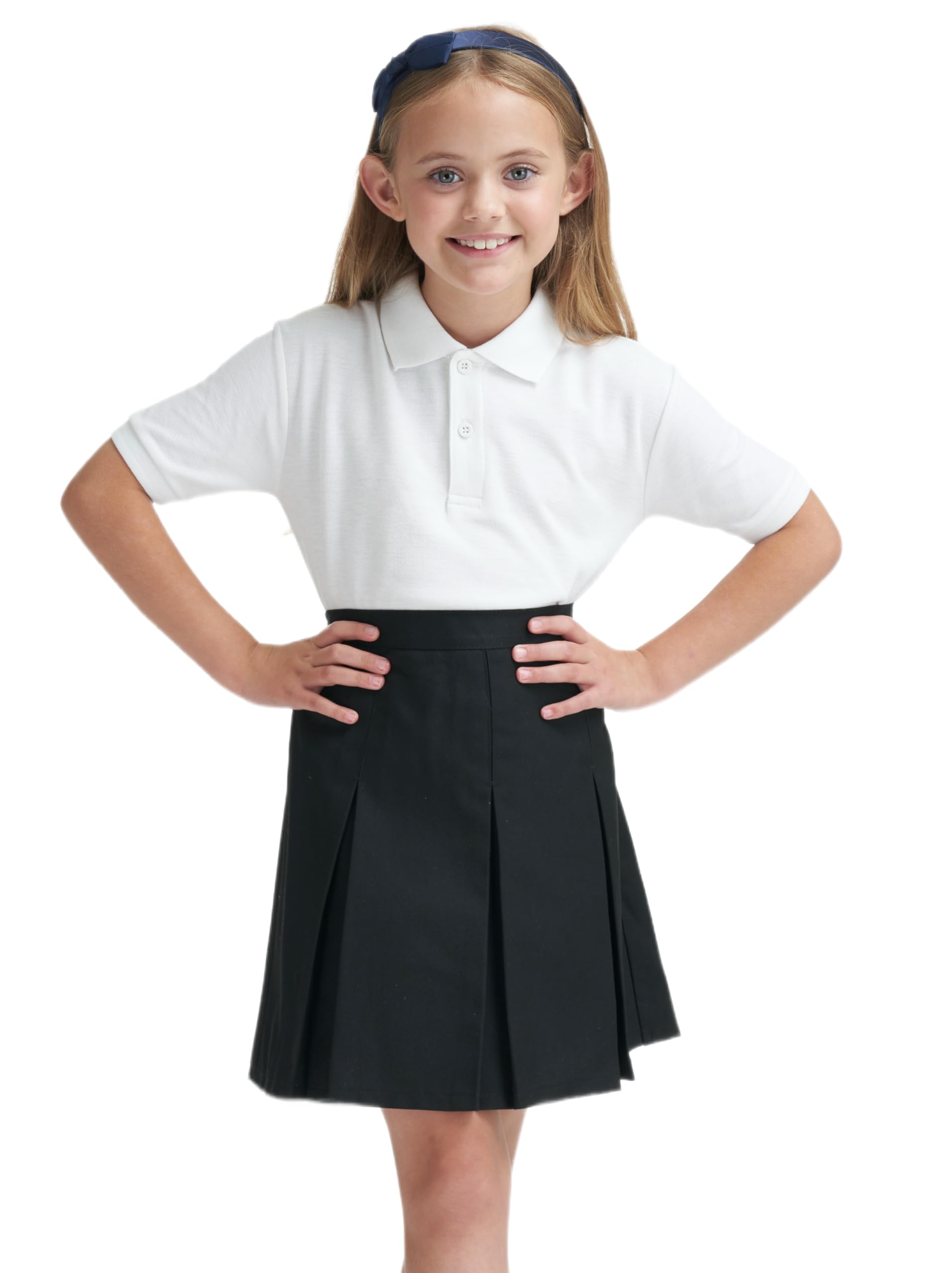 2 Pack Boys Plain 100% Cotton Ages 3-16y Polo Shirts Children School T-Shirt Uniform Summer