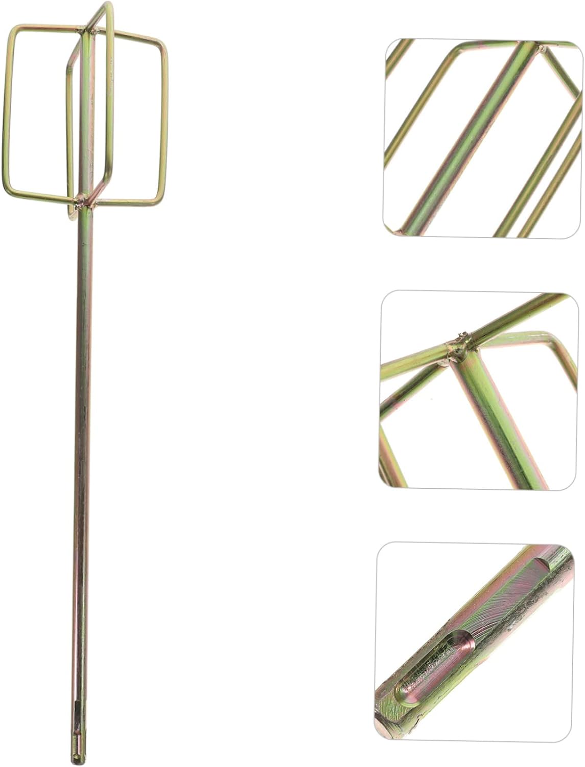 VILLCASE 2 Pcs Cement Mixing Rods for Electric Drill Paint Stirring Stick Accessories Concrete Paddle for Drilling