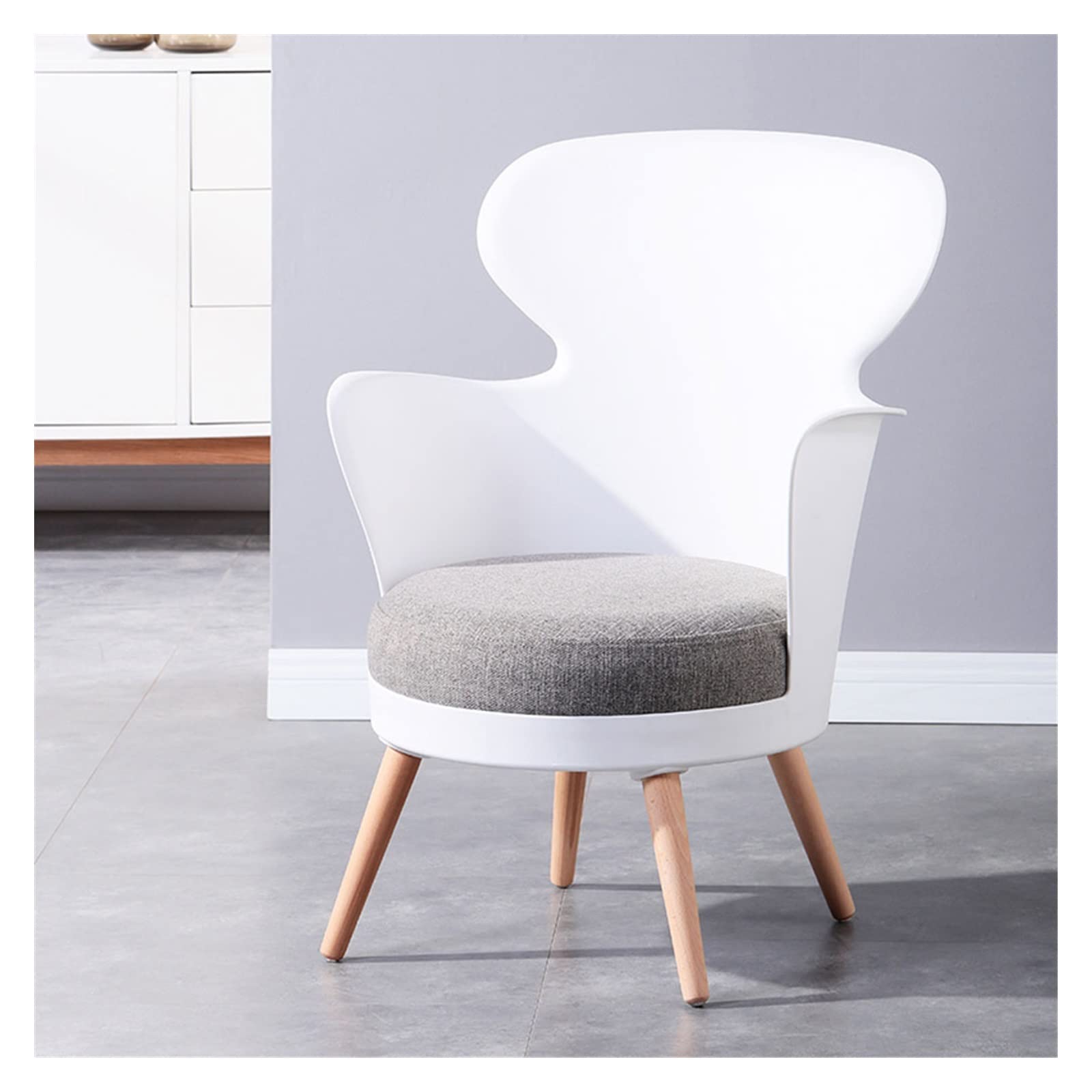 eexbz Small Sofa High 33inch Single Sofa Chair Modern Simple Lazy Sofa Chair Back Design Interior Living Room Single Leisure Chair Couch for Small Spaces(B)