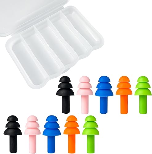 Tapones para los oídos para dormir, con cancelación de ruido, adecuados para el trabajo, dormir, ronquidos, natación, conciertos, lugares ruidosos.