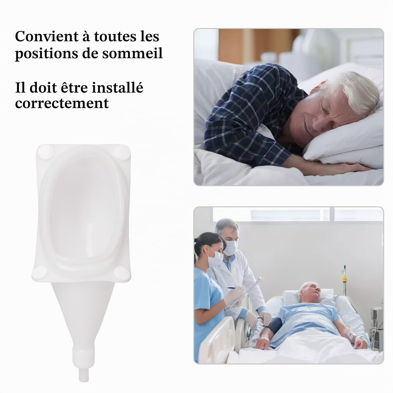 Urinoir portable et réutilisable pour homme, femme, personnes âgées - Pour la maison, le lit, la chambre(Type d'hommes âgés)