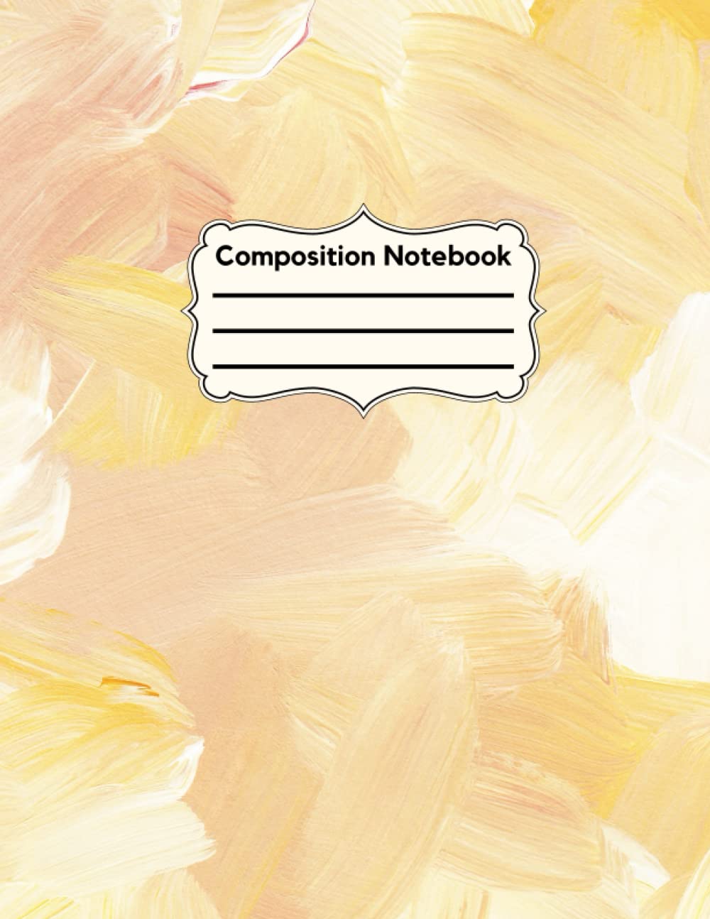 Composition Notebook: College Ruled 8.5 x 11 l Unique Design l Workbook for Girls Kids Teens Students for Back to School and Home College Writing ... l One Subject Notebook l Gold Liquid Painting