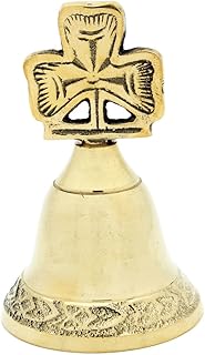 Brass Bell with Shamrock Handle From Ireland