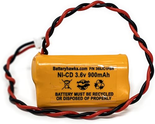 Miniatura 2 de Lowes OSA230 3.6v 900mAh Reemplazo de batería Señal de salida Luz de emergencia NiCad Unitech 6200RP Lowes 253799 Unitech AA900MAH 6200-RP Unitech