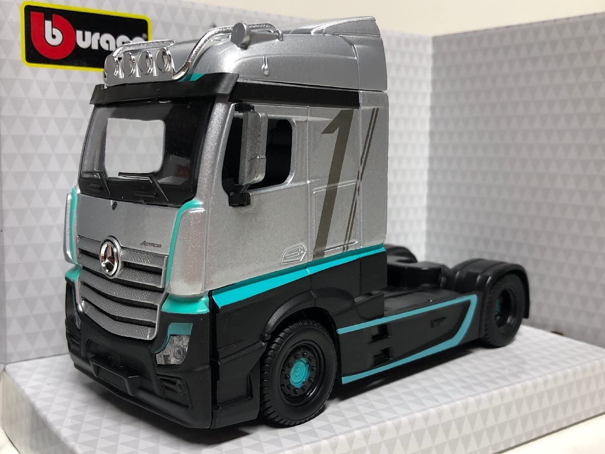 Amazon | burago 1/43 Mercedes Benz Actros トレーラーヘッド
