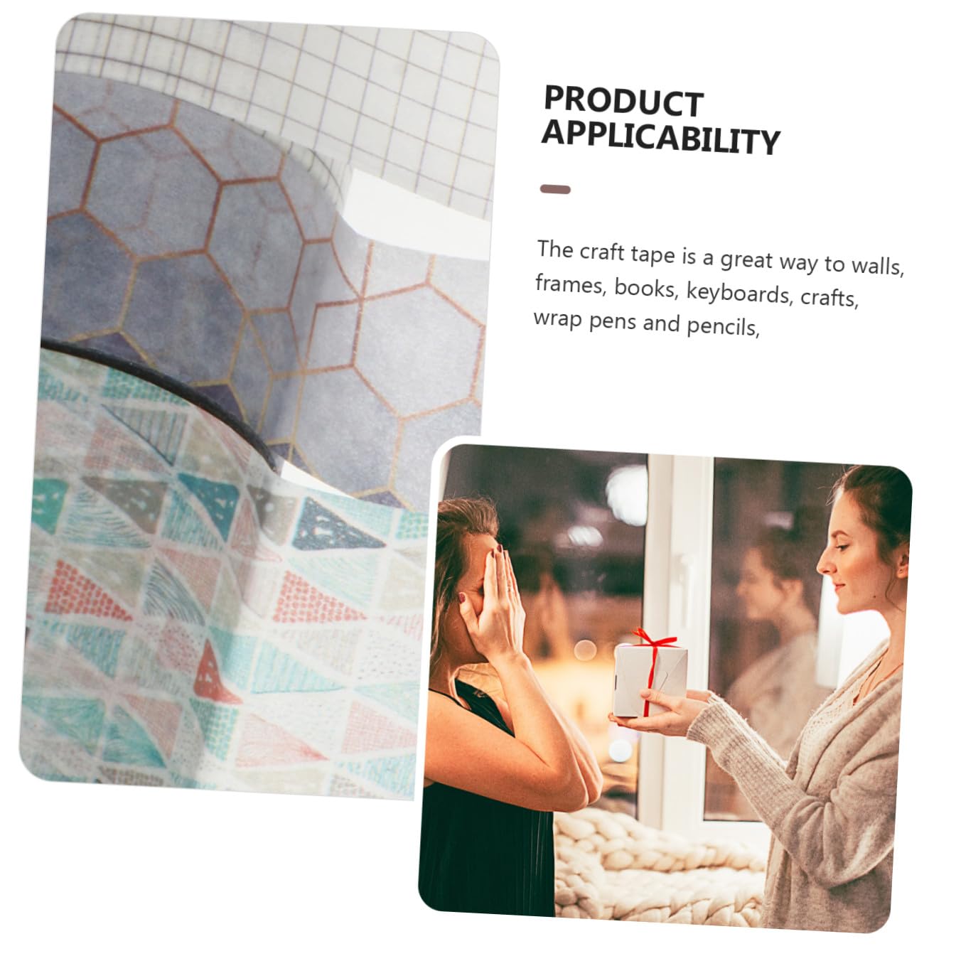 STOBOK 36rotoli Washi Tape Nastro Adesivo Decorativo Per Scrapbook Diari e Fai Da Te Diverse Decorazioni Stile Geometrico Facile Da Applicare Per Feste e Regali