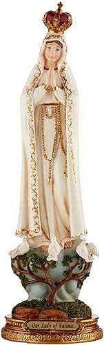 Miniatura 2 de CB Estatua católica de Nuestra Señora de Fátima con niños Estatua católica de 8 pulgadas que retrata a la Virgen María Santísima Madre con 3 niños