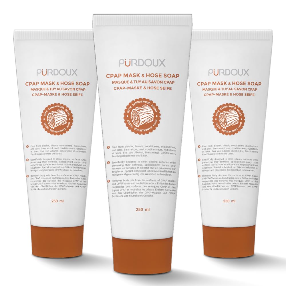 Amazon.com: Purdoux CPAP Cleaning Soap for Hose and Mask (3 Bottle