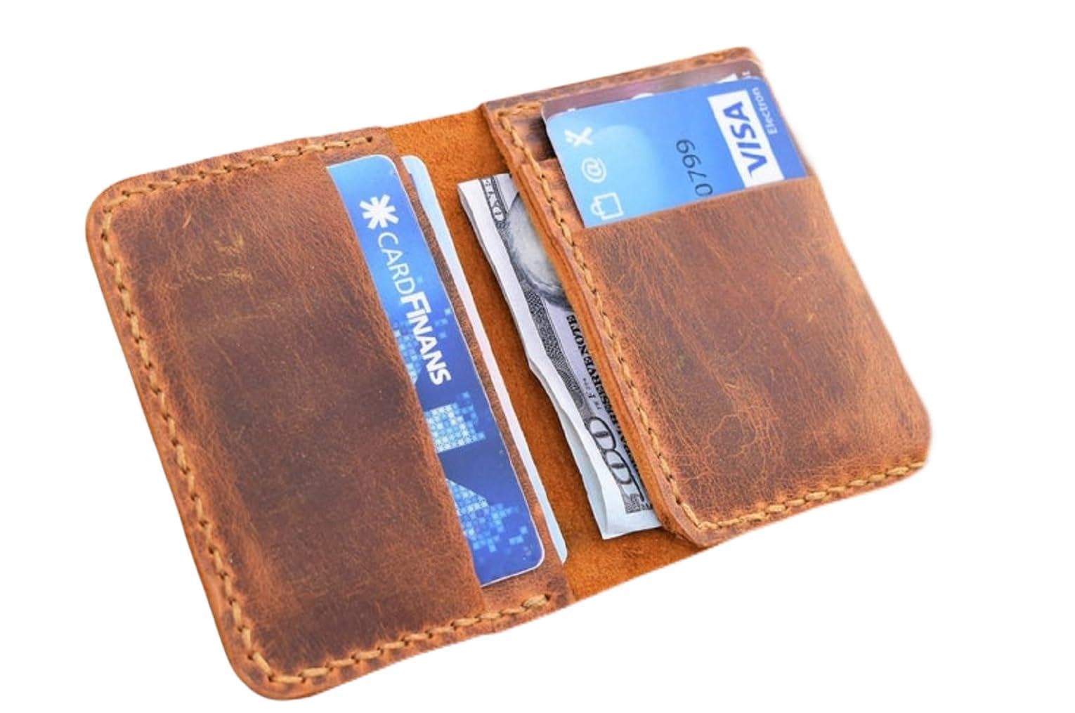 The Tannery Men’s Genuine Leather Bifold Wallet, Timeless Father’s Day Gift, Compact Premium Wallet For Cash and Cards, Functional Slim Profile