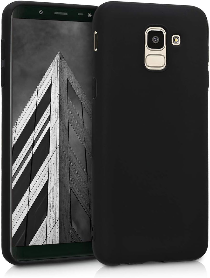 Case Compatible with Samsung Galaxy J6 Case - Soft Slim Protective TPU Silicone Cover - Black Matte
