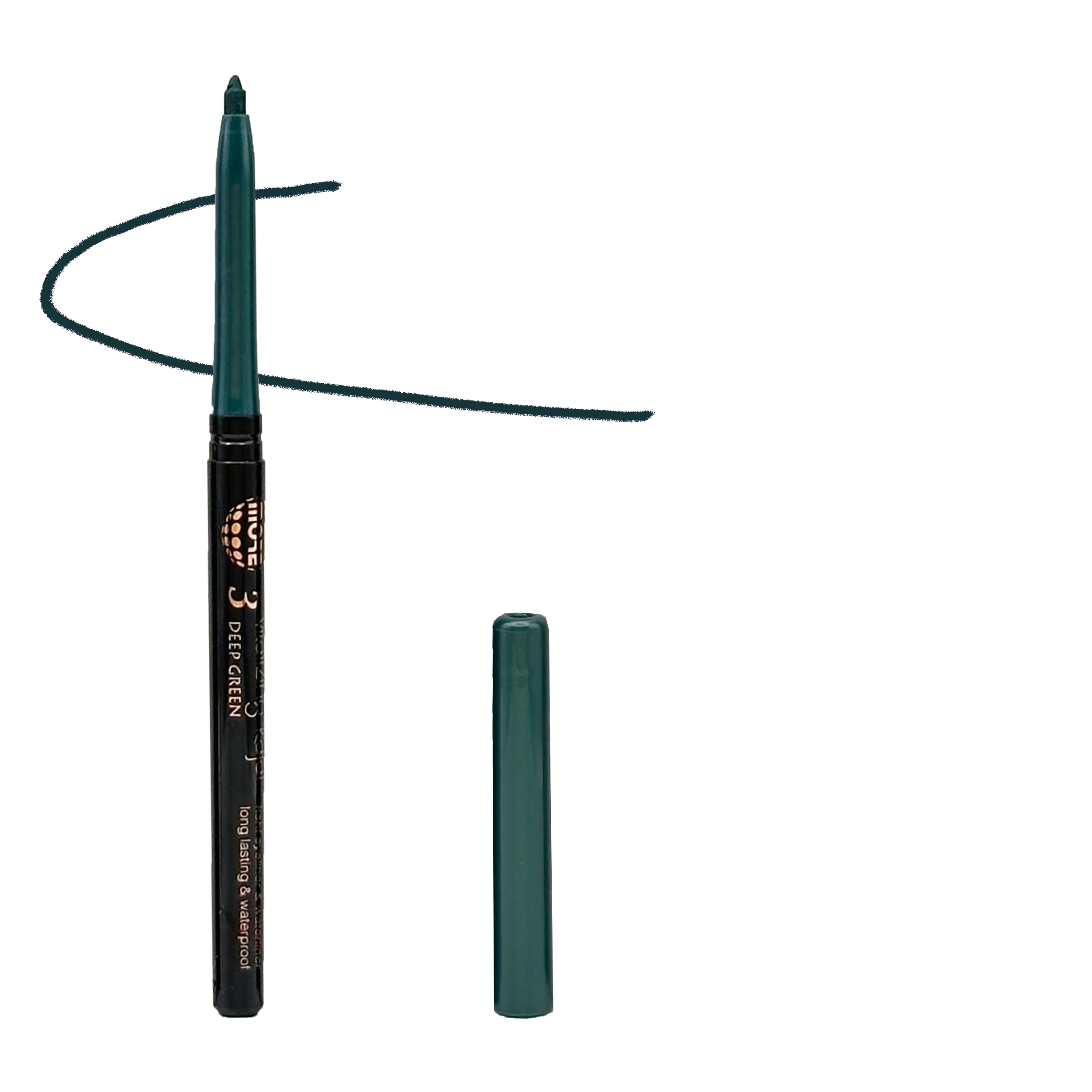 VITALIZING KAJAL EYELINER & WATERLINER INNER EYE LIDLINER KOHL 03 DEEP GREEN, 1 g (Pack of 1)