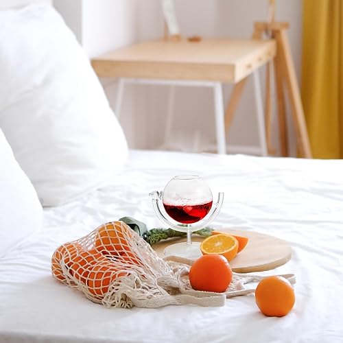 Miniatura 7 de DECHOUS 4 vasos de cóctel únicos, copas de globo del mundo, copas de vino divertidas, copas de vidrio para bebidas de cóctel, tazas elegantes para