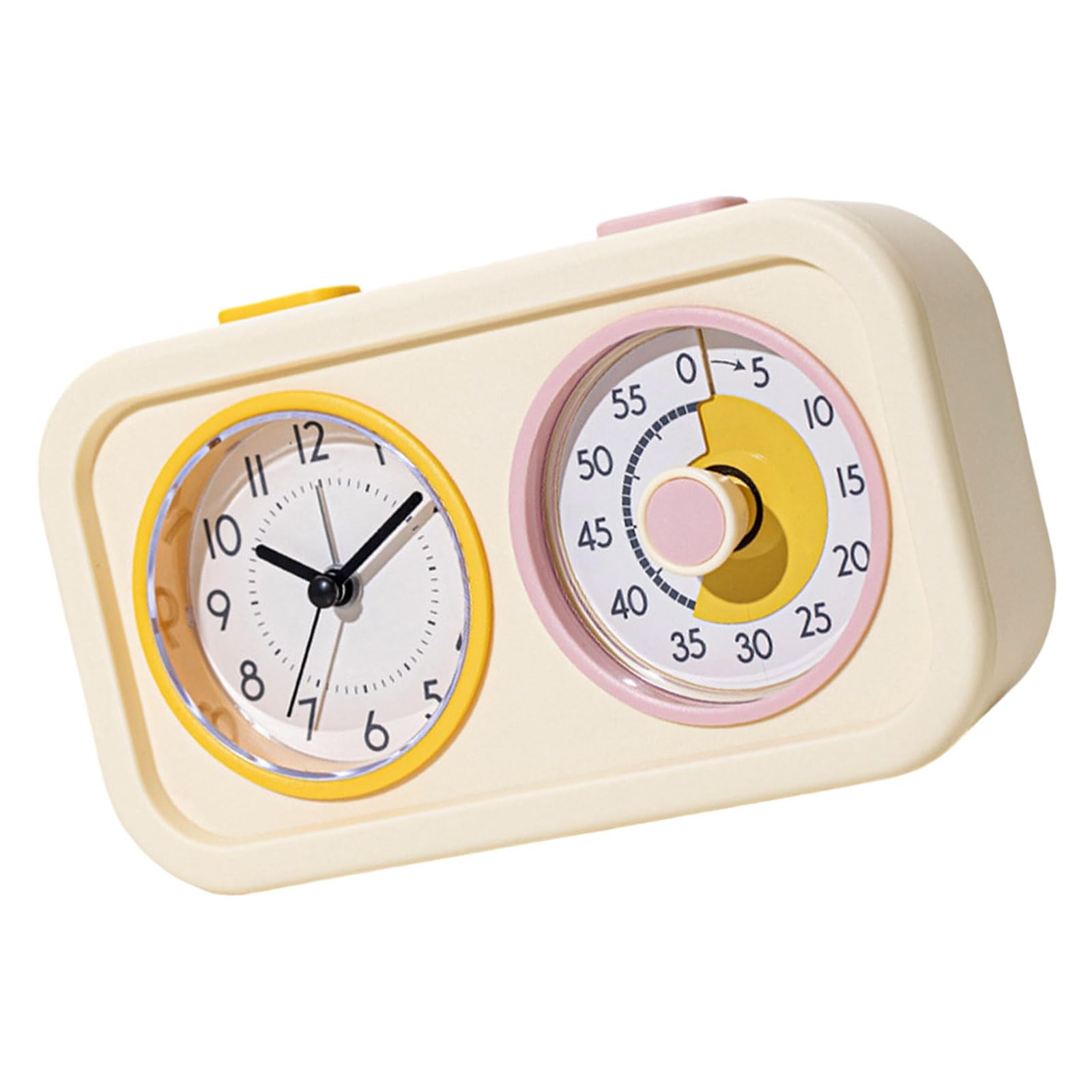 Ekoama Double Screen Display Visual Timer With Alarm Clock Countdowns For Cooking Baking And Study Battery Operated