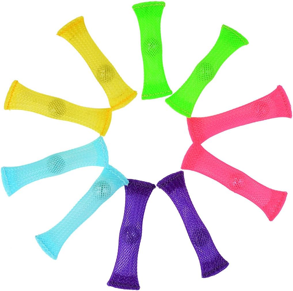 FIDGET TOYS(Package of 10, 5 colors) Stress Relieve toy, Focus Enhance, Soothing Marble Fidgets for Children and Adults, has helped with ADHD ADD OCD Autism, Depressions and Anxiety disorders