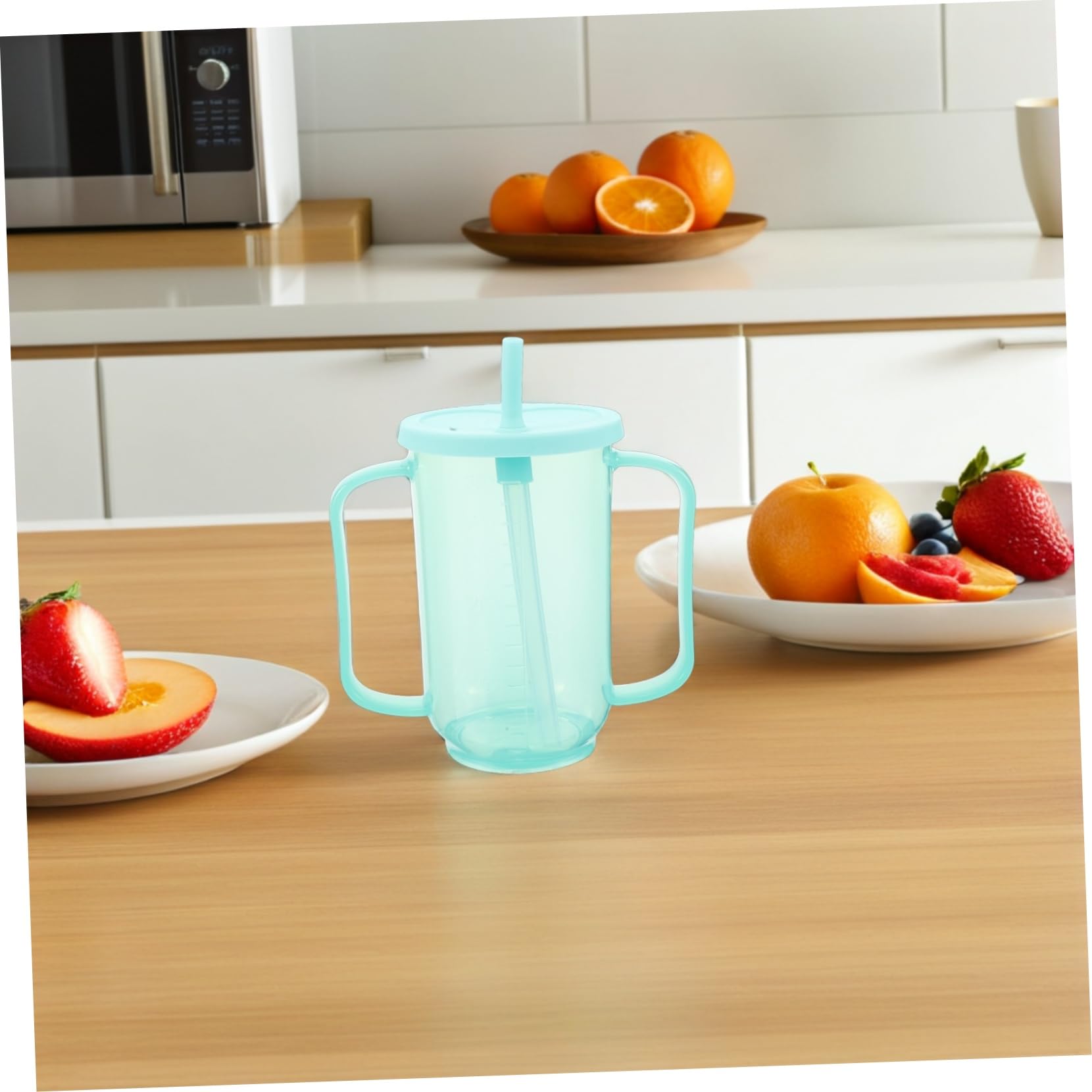 Healeved 2 Tazze Con Beccuccio Per Adulti Per Anziani, Antigoccia, Per Disfagia, Con Cannuccia, Adatte A Pazienti Costretti Adulti Disabili.