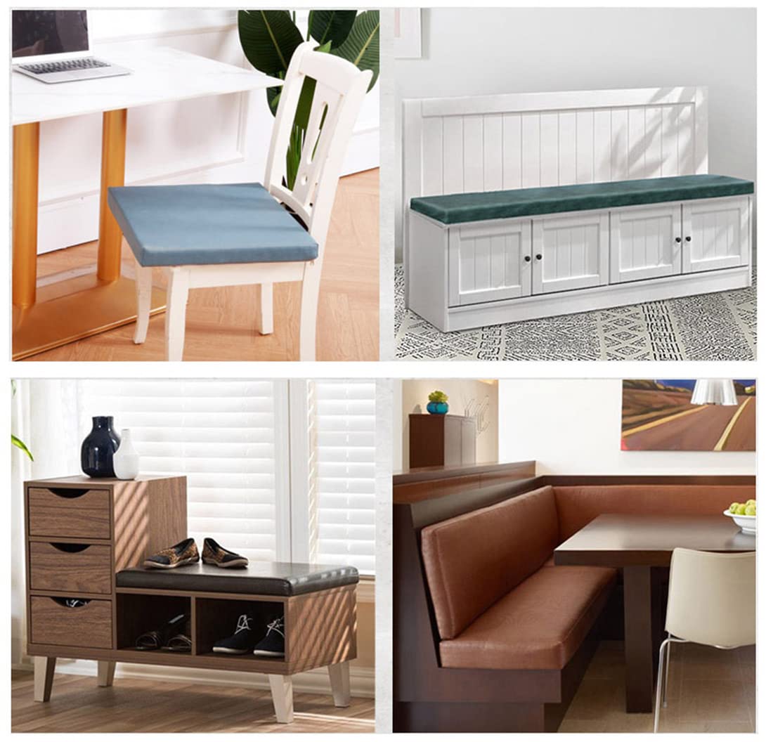 Cuscino impermeabile per panca in finta pelle con scarpiera, per esterni, giardino, patio, per 2/3/4 persone, include lacci di sicurezza per sala da pranzo e pianoforte
