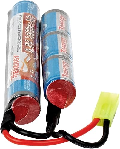 Miniatura 6 de Tenergy 8.4V 1600mAh NiMH Nunchuck batería wmini tamiya conector palo forma mariposa paquete