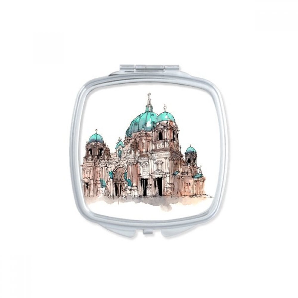 Miroir de poche Big Ben compact portable et petit miroir main maquillage