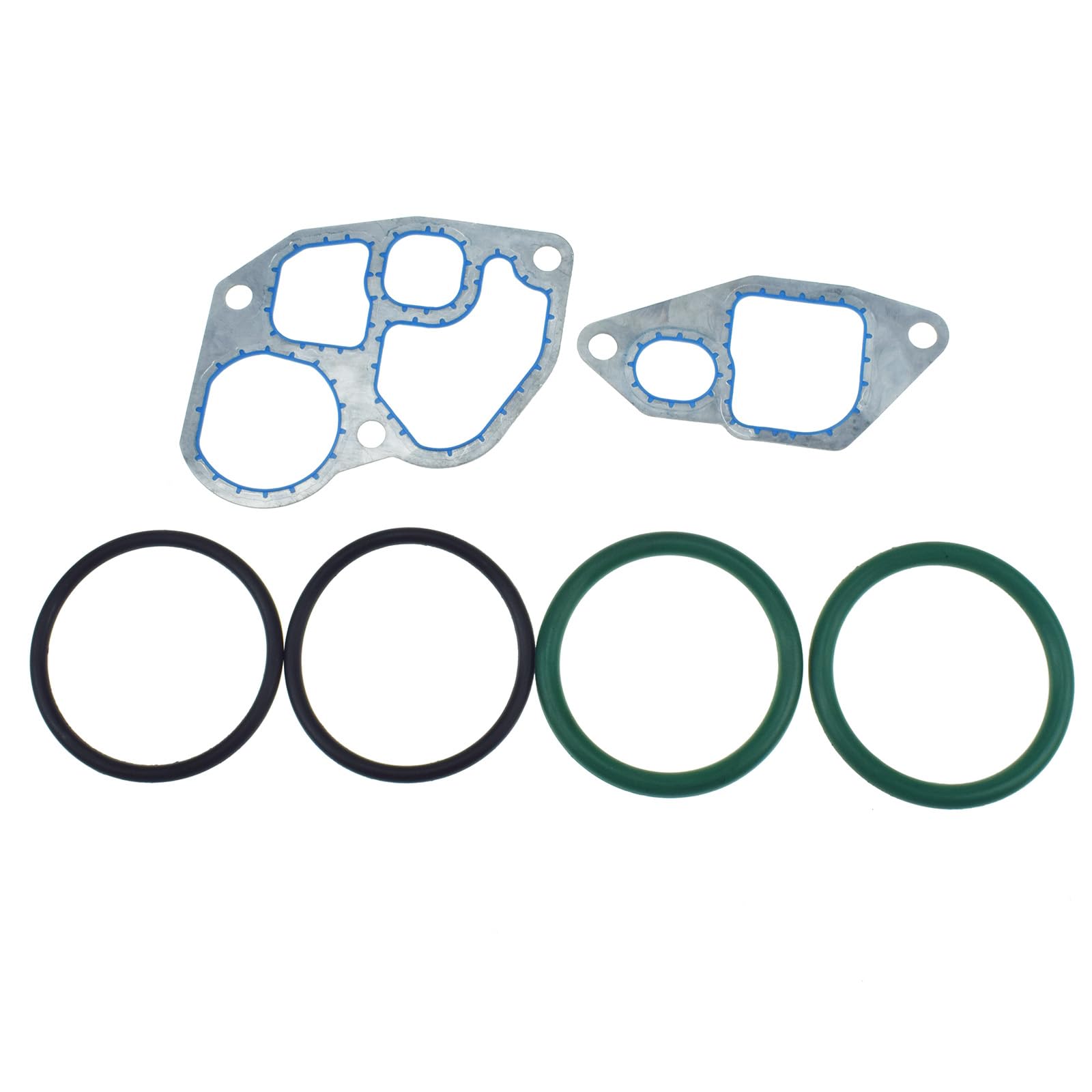 Engine Oil Cooler Gasket & Oring Kit F4TZ-6A636-A 1C3Z6A642AA 904-225 For 1994.5-2003 for Ford F250 F350 F450 F550 E250 E350 E450 V8 7.3L Powerstroke