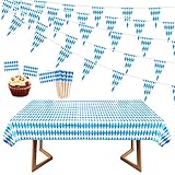 Tamaño: es oktoberfest mantel que mide unos 1.3*2.75m, adecuado para decorar las mesas generales