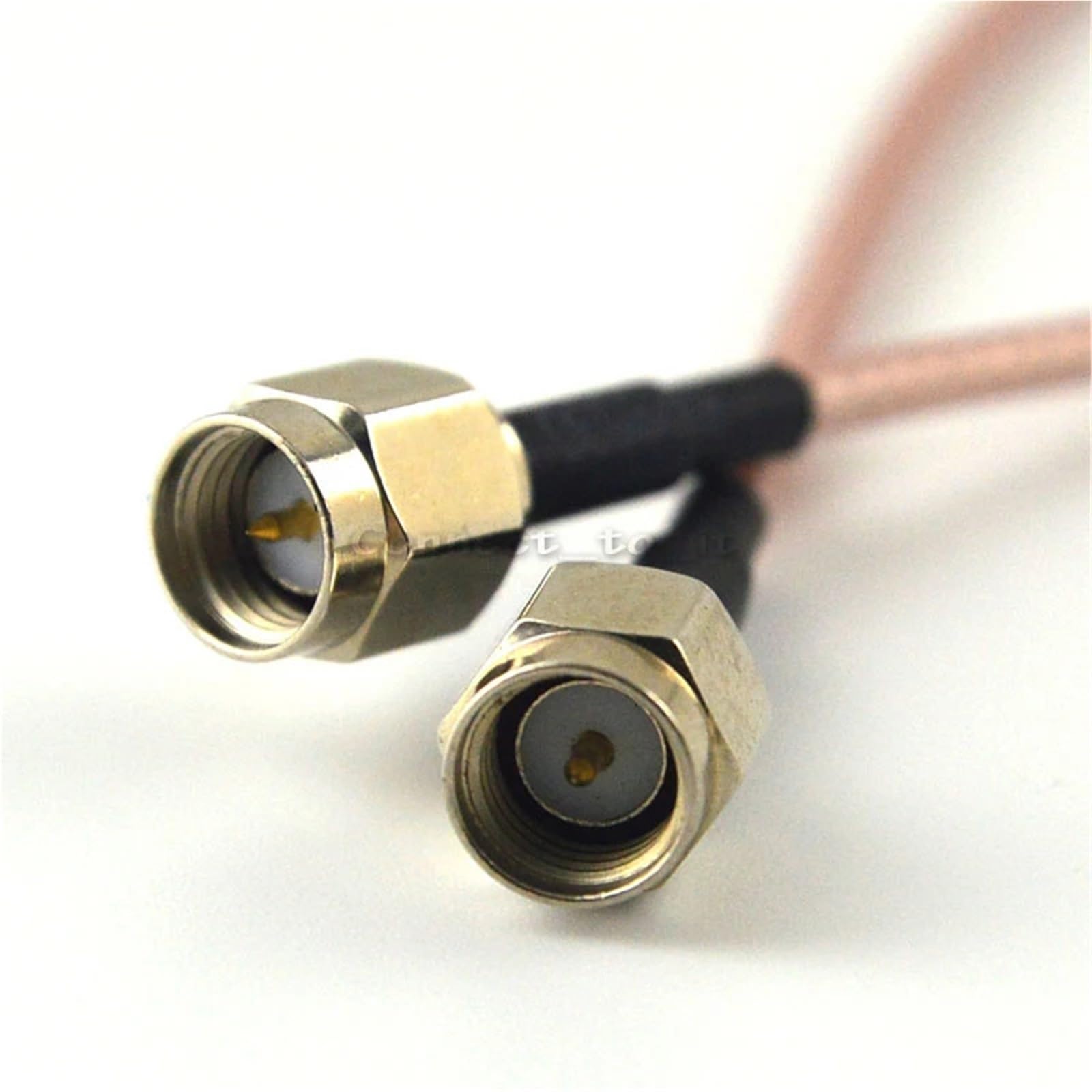 Seria SMA złącze męskie na męskie niklowane adapter kabel pigtail RG316 30 cm