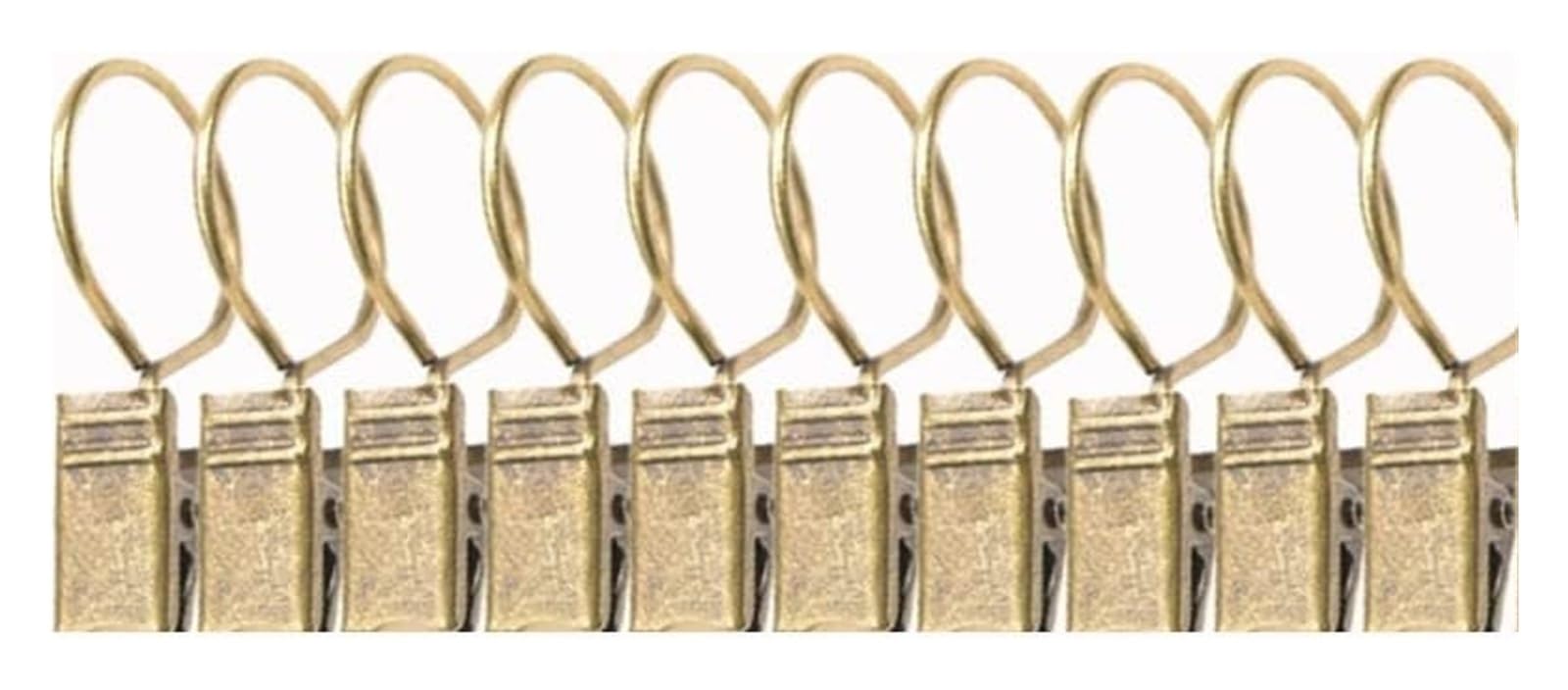 Anneau de fenêtre décoratif vintage solide avec crochets pour stopper les rideaux qui tombent