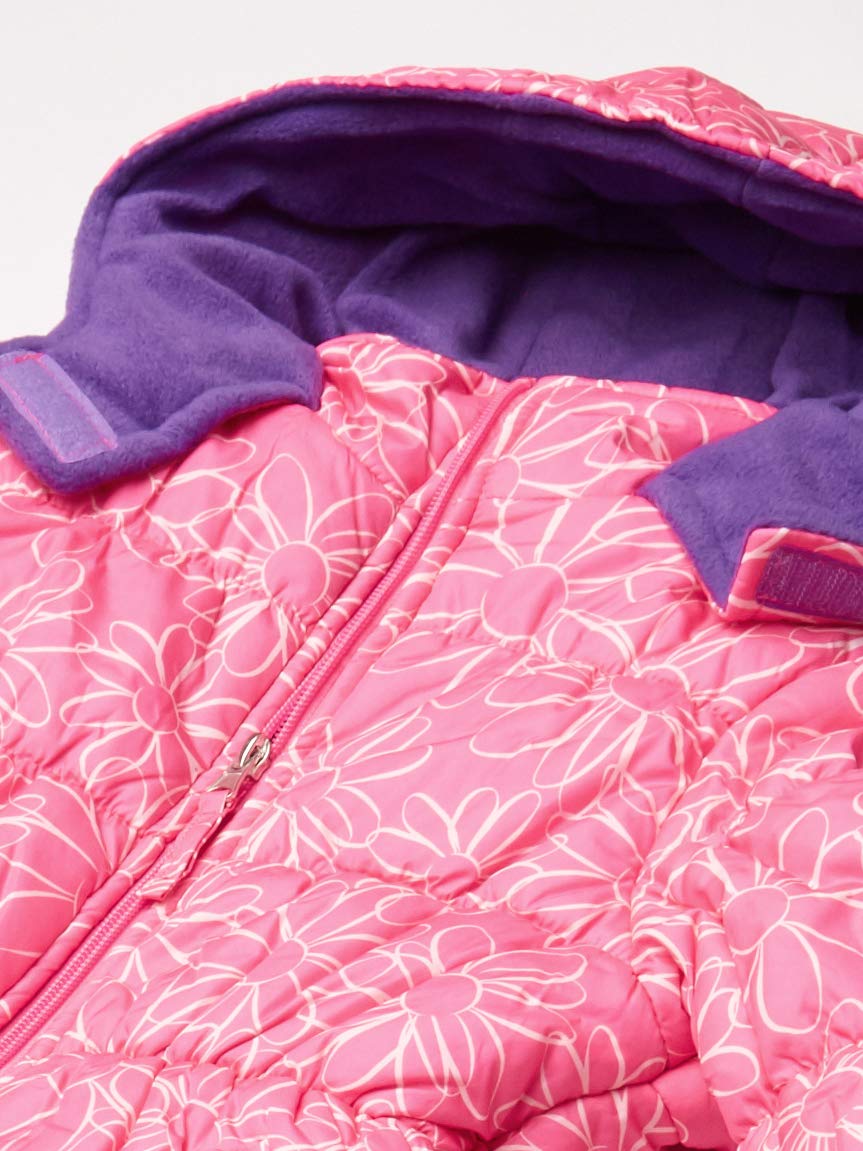 Pink Platinum Baby Girls' Puffer Jacket, Sugar Plum, 2T