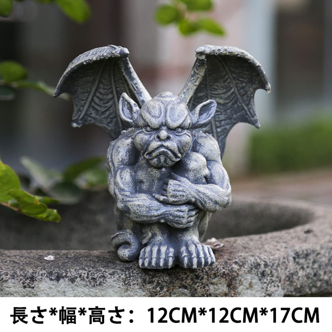 グリーンの陶器でできた悪魔デビルオブジェ　インテリア グリーンの陶器でできた悪魔デビルオブジェ インテリア