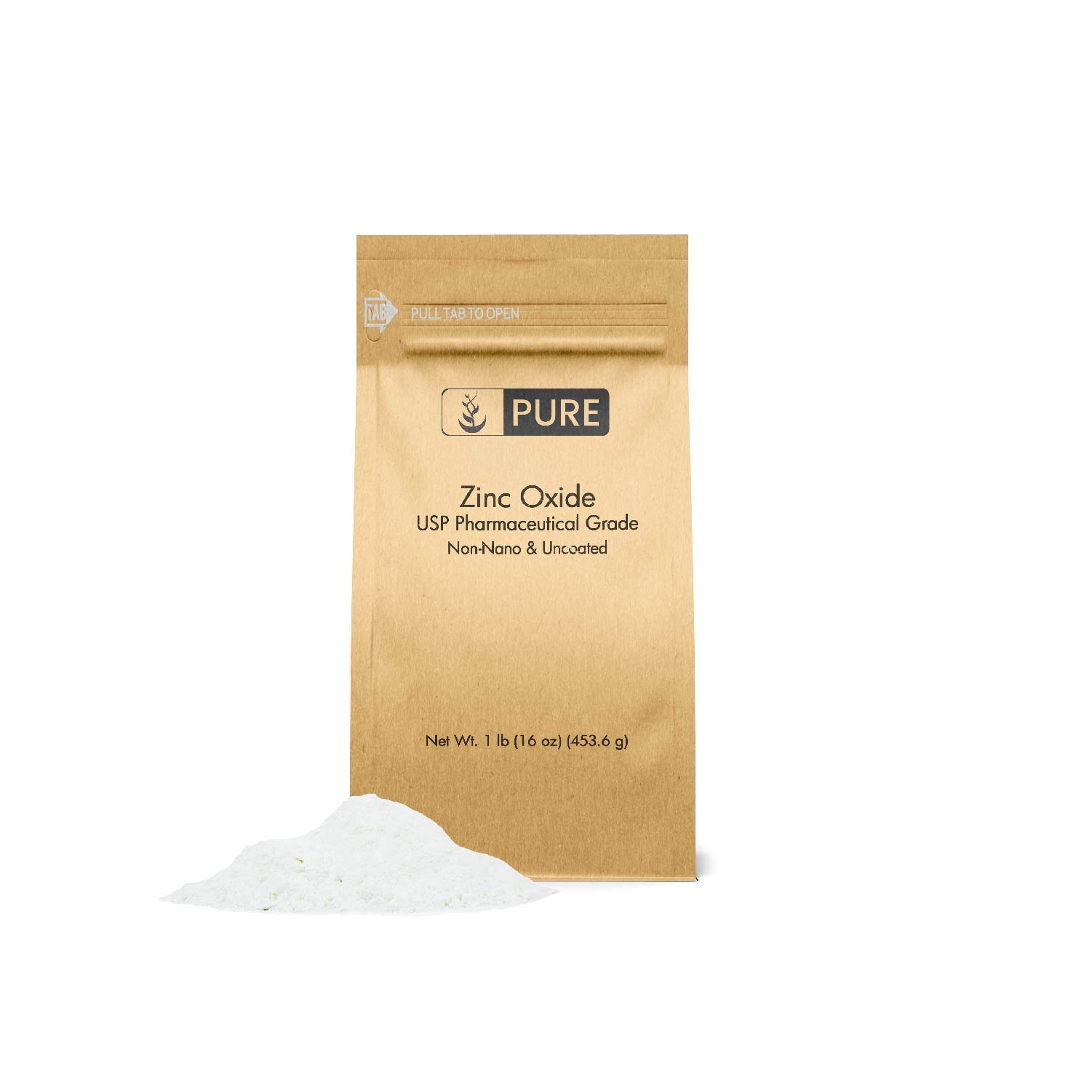 Zinc Oxide Powder (1 lb) EcoFriendly Packaging, NonNano, Uncoated