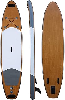 WBJLG Inflatable Stand-Up Paddle Board 132"*30"*5.9" Inflatable Ultra-Light Suitable for All Skill Levels Including Stand-Up Paddle Board, Adjustable Paddle